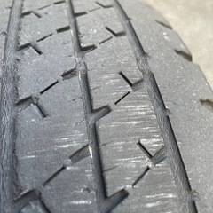 ホンダホイールタイヤ4本セット145R12 8PRの画像