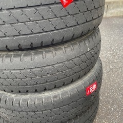 ホンダホイールタイヤ4本セット145R12 8PRの画像