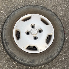ホンダホイールタイヤ4本セット145R12 8PRの画像