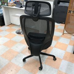 【ジャングルジャングル石川金沢店】  オフィスチェア ブラック W50×D60×H105 クリーニング済み												の画像