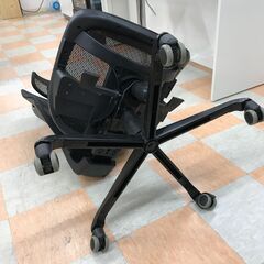 【ジャングルジャングル石川金沢店】  オフィスチェア ブラック W50×D60×H105 クリーニング済み												の画像