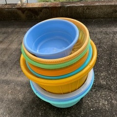 カゴ　洗面器　16個の画像