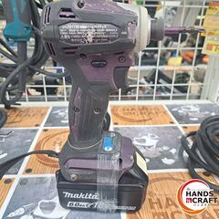 ✨マキタ　中古　TD172DRGX　充電式インパクトドライバ (パープル)18V　充電器・バッテリー×2✨うるま市田場✨の画像