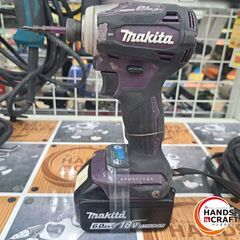 ✨マキタ　中古　TD172DRGX　充電式インパクトドライバ (パープル)18V　充電器・バッテリー×2✨うるま市田場✨の画像