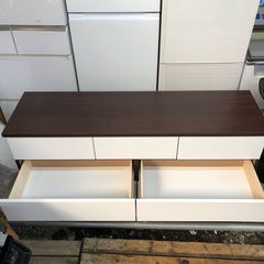 140ローチェスト　バンビ　WH/BRの画像