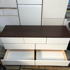 140ローチェスト　バンビ　WH/BRの画像