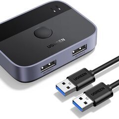 UGREEN USB3.0切替器　２台のPCでキーボード１台を利用！の画像