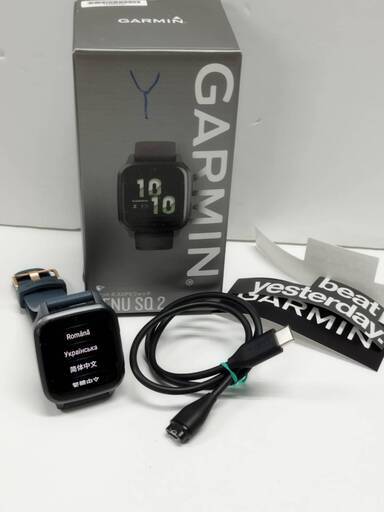 【良品】GARMIN VENU SQ 2/AA4390/フィットネスGPSウォッチ