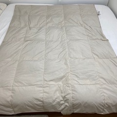 【西川】ダウンケット 羽毛肌掛け布団 150cm×210cm 綺麗ですの画像