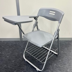 【在庫22脚】 テーブル 付き 折りたたみ椅子の画像
