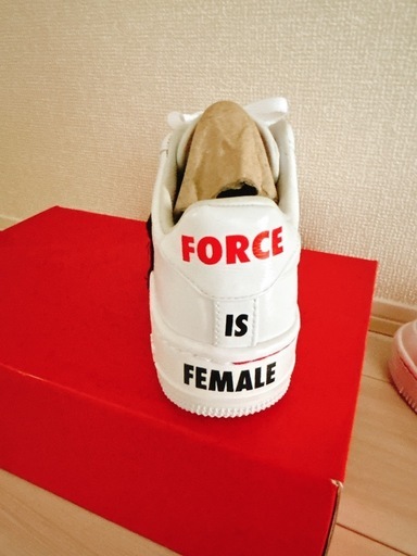 靴/バッグ Nike Air Force 1 Upstep Force Is Female White