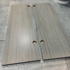【新品】東京インテリア オーダーラック扉 化粧板 グレーオーク 4枚セット DIY 化粧合板の画像