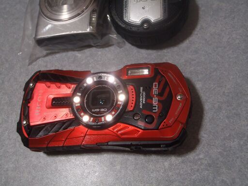 RICOH　WG-30　デジカメ　レッド 水深12mで水中撮影が可能なコンパクトデジタルカメラ 「RICOH WG