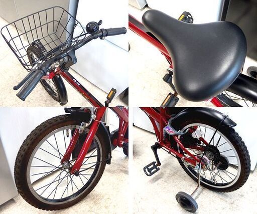 子供用自転車 18インチ FECHTER MS-14S レッド/ブラック系 ☆ 札幌市北区屯田