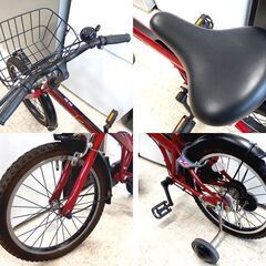 子供用自転車 18インチ FECHTER MS-14S レッド/ブラック系 ☆ 札幌市北区屯田 の画像