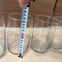 円筒型　ガラス水槽　5個セットの画像
