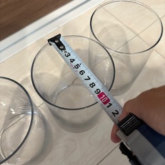 円筒型　ガラス水槽　5個セットの画像
