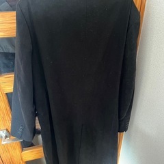 ロングコート黒の画像