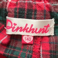 Pinkhunt 140cm 子供服　チェックパンツ　の画像