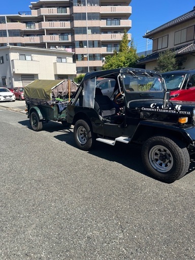 三菱ジープJ54 三菱トレーラー
