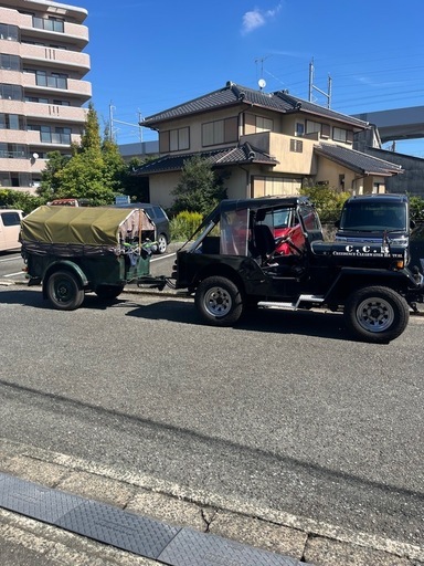 三菱ジープJ54 三菱トレーラー