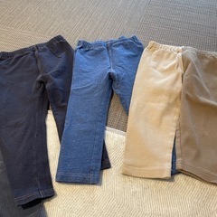 ユニクロパンツ　キッズ90 ベビー90の画像