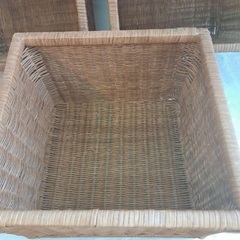 ラタン　アイアン　チェストの画像