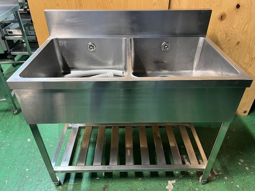 2槽シンク 1000x600x800(+150)