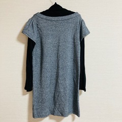 秋、冬用ワンピース　グレーの画像