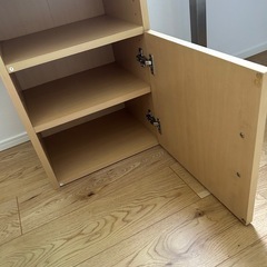 カラーボックス　引き出し　扉つきの画像