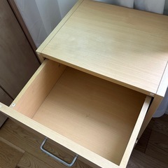 カラーボックス　引き出し　扉つきの画像