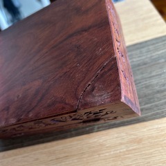 木材のジュエリーボックスの画像
