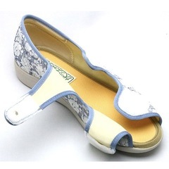 【介護シューズ新品】 快歩主義 L133SL (ネイビー )の画像