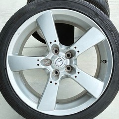 RX-8 純正ホイール+タイヤ　２本セットの画像