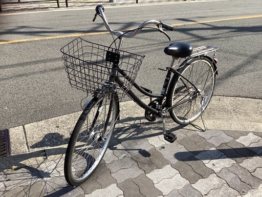 ♪ジモティー特価♪夜も安心！自動点灯ＬＥＤオートライト付き　２６型中古自転車