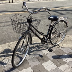 ♪ジモティー特価♪夜も安心！自動点灯ＬＥＤオートライト付き　２６型中古自転車の画像