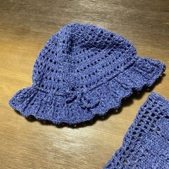 ハンドメイド　トートバッグとお帽子　新品　　の画像