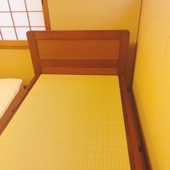 （美品）日本製　畳付きシングルベッドの画像