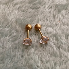ピアス　ジルコニア　ゴールドの画像