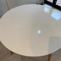 欧風コーヒーテーブル(ホワイト)の画像