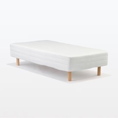無印良品足付きマットレスポケットコイル（シングルベッド）の画像