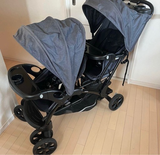 即日対応！！✴︎カトージ✴︎　２人乗りベビーカー　2人でゴーDX