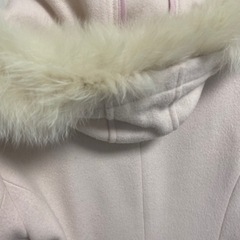 ミッシュマッシュ ファー付きコート ピンクの画像