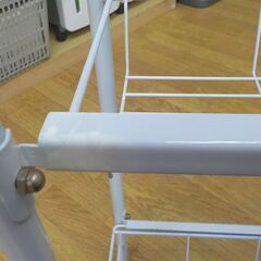 スチールラック 3段 キッチンラック スリム 引き出しタイプ 幅20cm すき間収納 ホワイト 札幌 西岡店の画像
