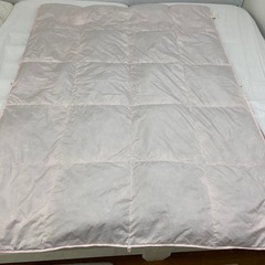 【ピンク】ダウンケット 羽毛肌掛け布団 140cm×190cm 綺麗です 2/3の画像