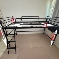 ニトリ　ロフトベッドの画像