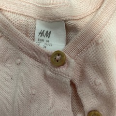 【74】着用少なめ H&M ピンク カーディガン アウターの画像