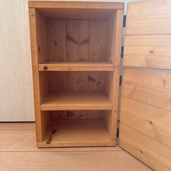 木製冷蔵庫　おままごと　の画像