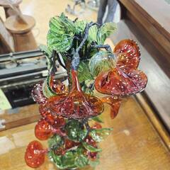 【愛品館 市原店】✔店頭取引限定✔琉球ガラス朝顔花瓶の画像