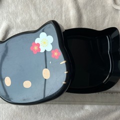 キティちゃん弁当箱（黒）の画像